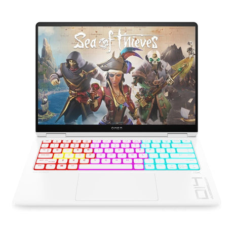HP OMEN Transcend 14-fb1003ni 14-inch 3K OLED AI Laptop - Intel Core Ultra 7 255H 1TB SSD 32GB RAM RTX 5060 Win 11 Home Ceramic White