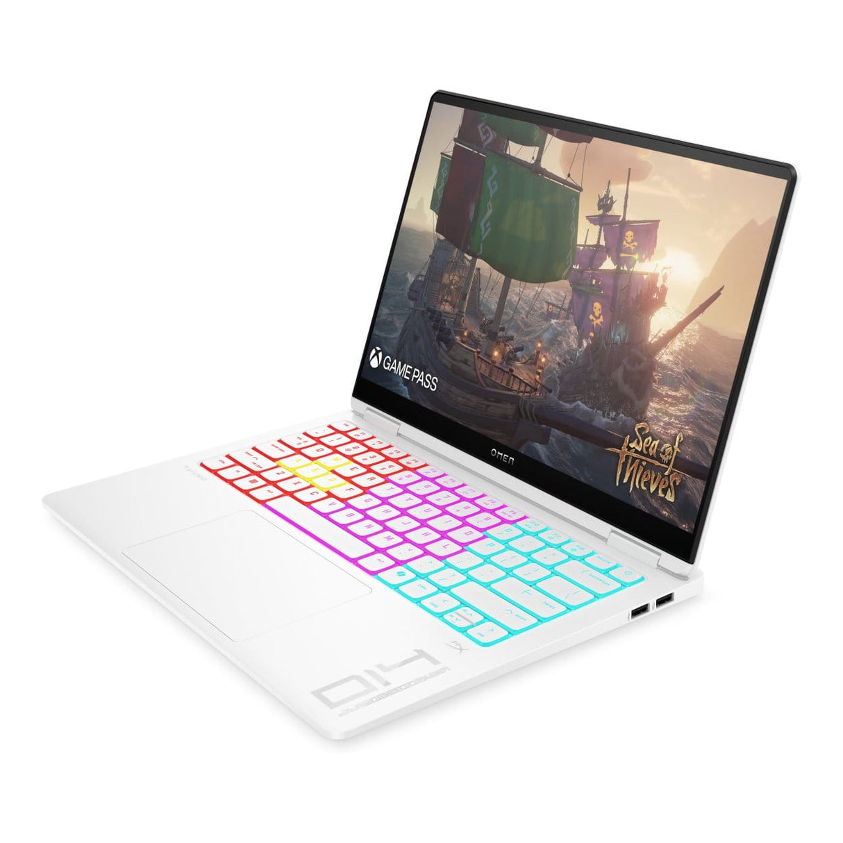 HP OMEN Transcend 14-fb1003ni 14-inch 3K OLED AI Laptop - Intel Core Ultra 7 255H 1TB SSD 32GB RAM RTX 5060 Win 11 Home Ceramic White