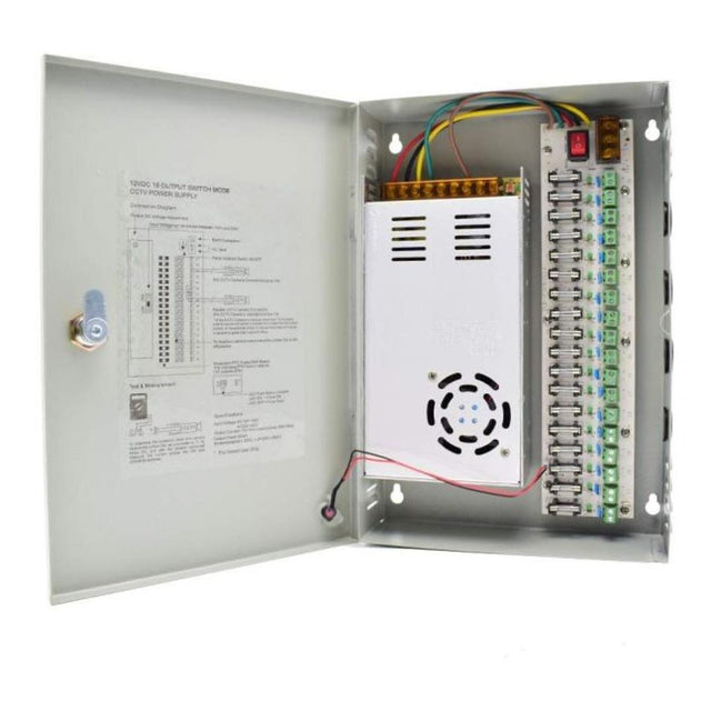 Unbranded 12V DC 20A 18-Channel Power Supply CX-PSU-12V-20AH-18C