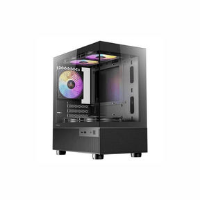 Antec CX200M RGB ELITE ITX Micro-ATX Mini-Tower Gaming PC Case Black