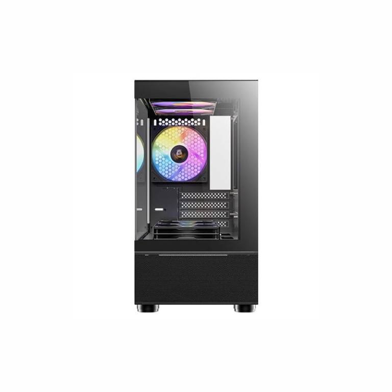 Antec CX200M RGB ELITE ITX Micro-ATX Mini-Tower Gaming PC Case Black