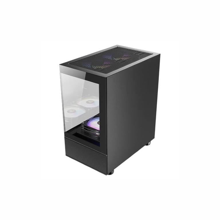 Antec CX200M RGB ELITE ITX Micro-ATX Mini-Tower Gaming PC Case Black