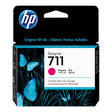 HP 711 DesignJet Magenta Ink Cartridge Original CZ131A Single-pack
