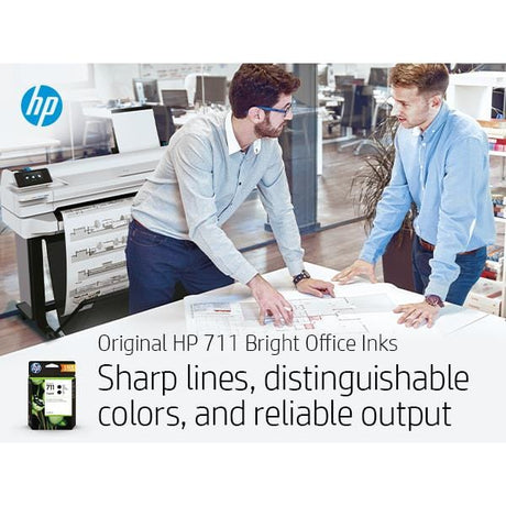 HP 711 DesignJet Black Ink Cartridge Original CZ133A Single-pack