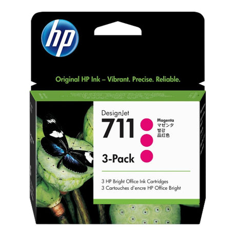 HP 711 DesignJet Magenta Ink Cartridge Original CZ135A Multi-pack
