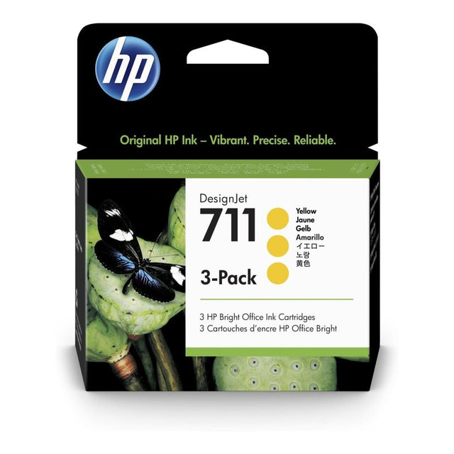 HP 711 DesignJet Yellow Ink Cartridge Original CZ136A Multi-pack