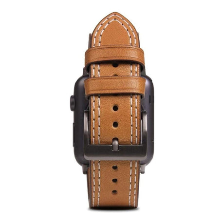 SLG D+ Italian Temponata 44mm Leather Strap for Apple Watch Tan D+TSAW4-TA