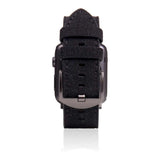 SLG D+ 44mm Wax Canvas Strap for Apple Watch - Black D+WSAW4-BK