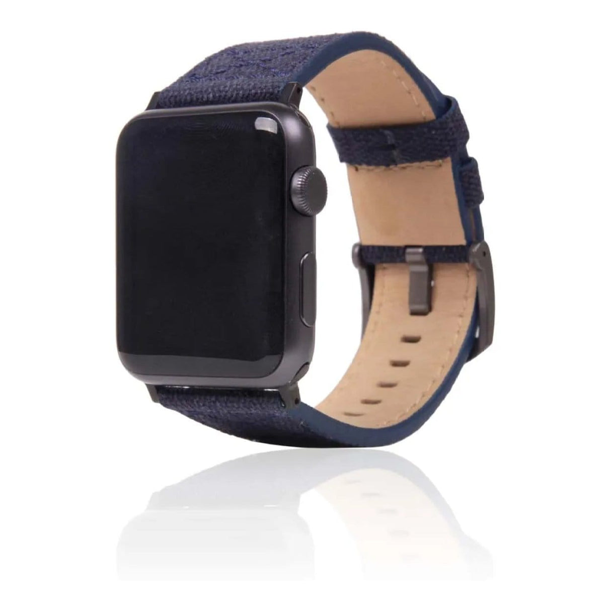 SLG D+ 44mm Wax Canvas Strap for Apple Watch - Navy D+WSAW4-NA