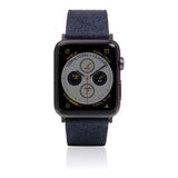 SLG D+ 44mm Wax Canvas Strap for Apple Watch - Navy D+WSAW4-NA
