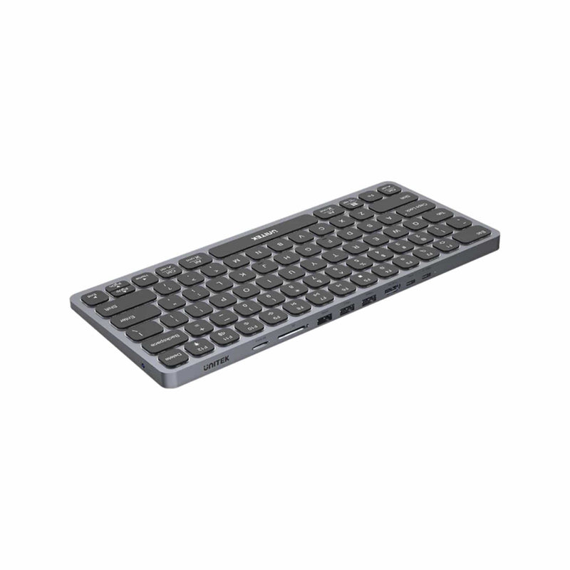 Unitek D1092A Wired Keyboard with 9-in-1 Type-C Hub