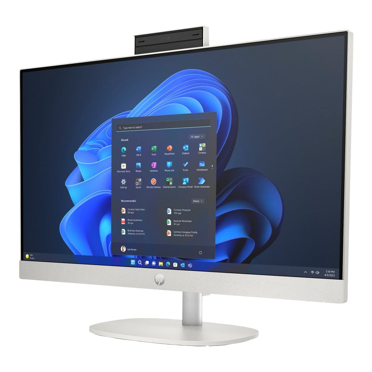 HP ProOne 240 G10 23.8-inch FHD All-in-One PC - Intel Core Ultra 5 125U 512GB SSD 8GB RAM Win 11 Pro Shell White