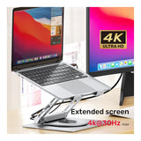 Unitek D1109B01 Notebook Stand with Detachable USB-C Hub