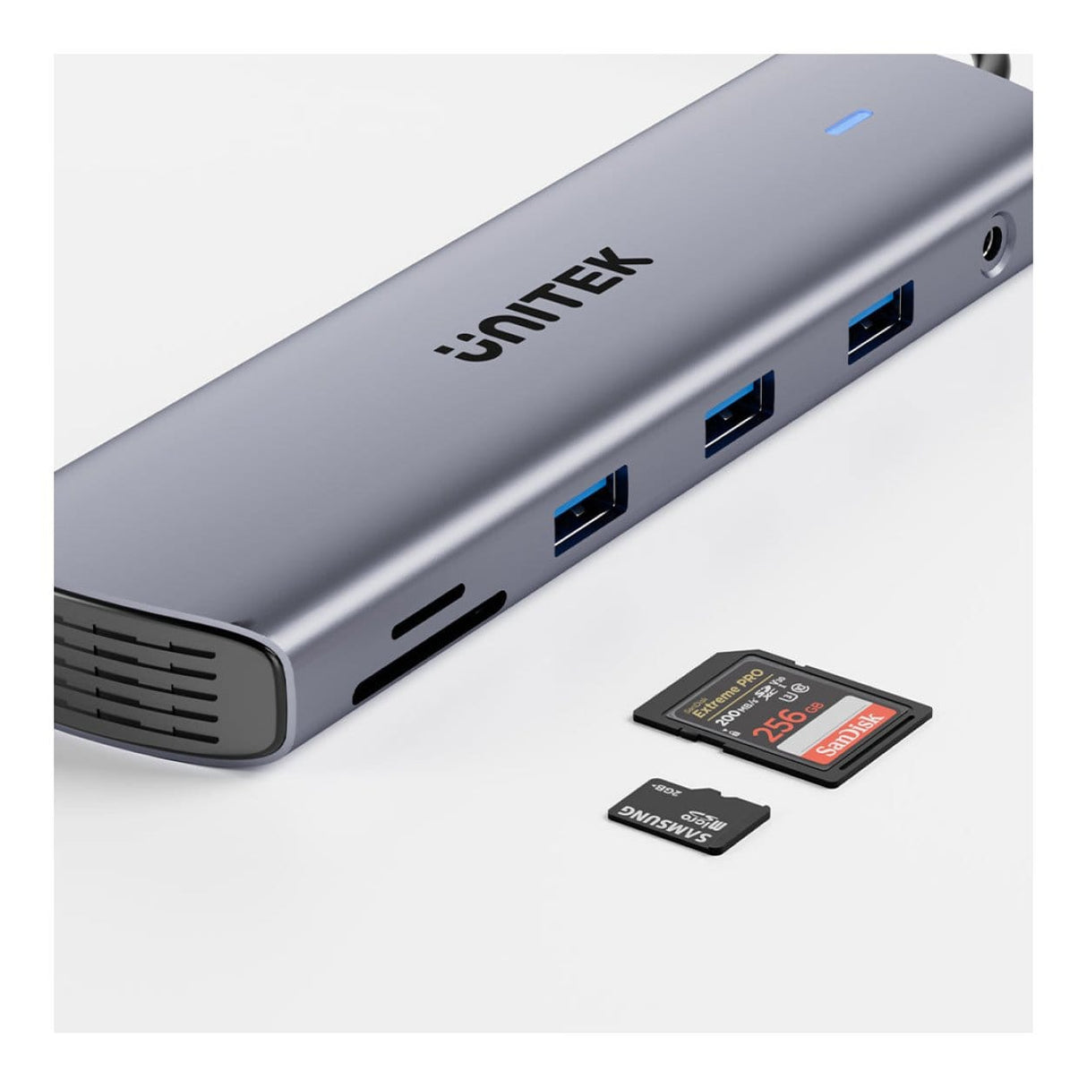 Unitek uHUB U11+ 11-in-1 USB-C Hub with Dual Display D1113BGY01