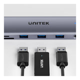 Unitek uHUB U11+ 11-in-1 USB-C Hub with Dual Display D1113BGY01