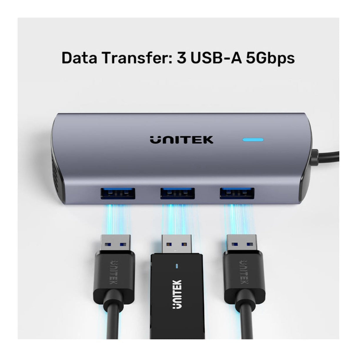 Unitek uHub H6+ 100W 6-in-1 Type-C Hub D1113C