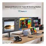 Unitek 15-in-1 4K Universal DisplayLink Docking Station D1135AGY01