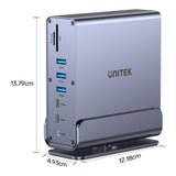 Unitek 15-in-1 4K Universal DisplayLink Docking Station D1135AGY01