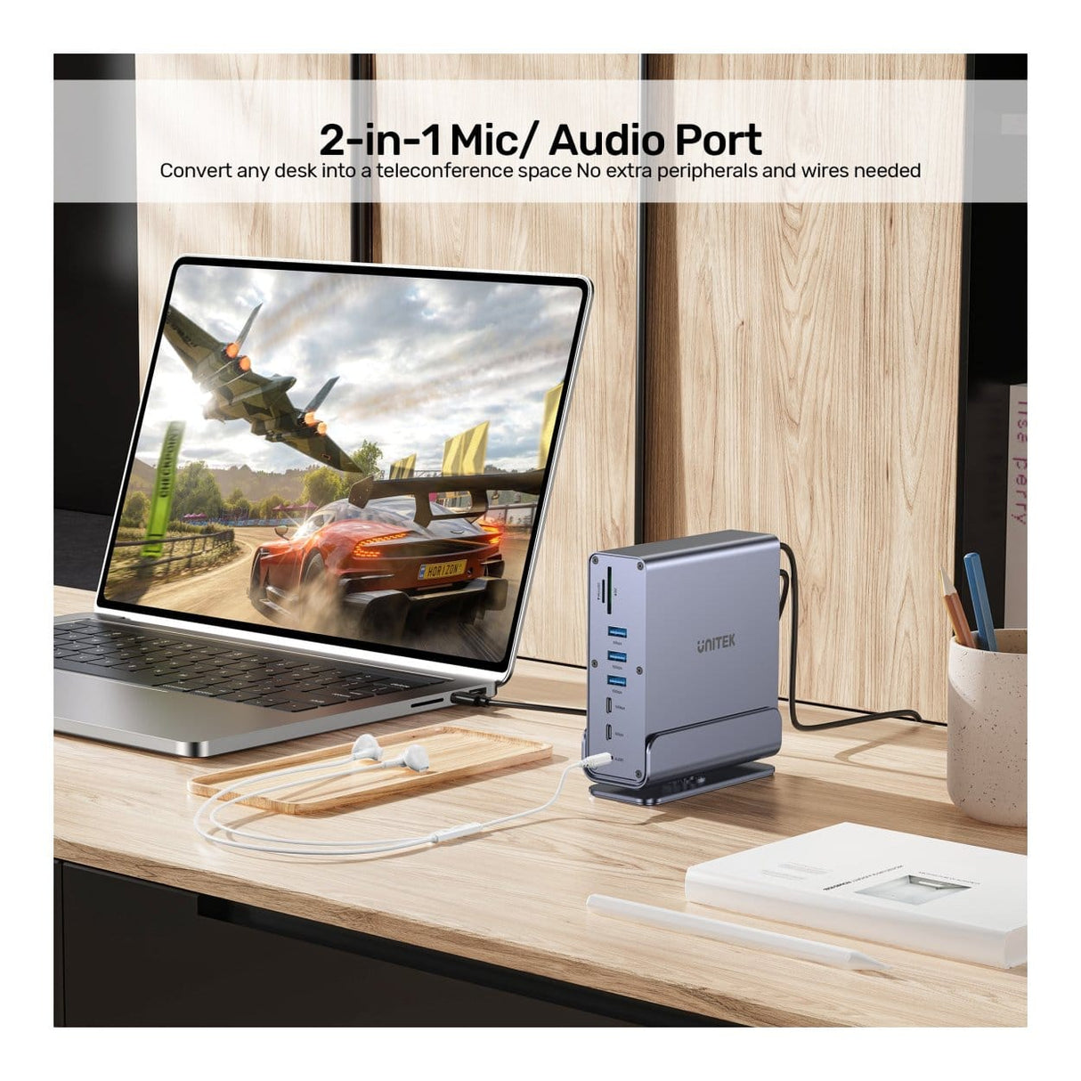 Unitek 15-in-1 4K Universal DisplayLink Docking Station D1135AGY01