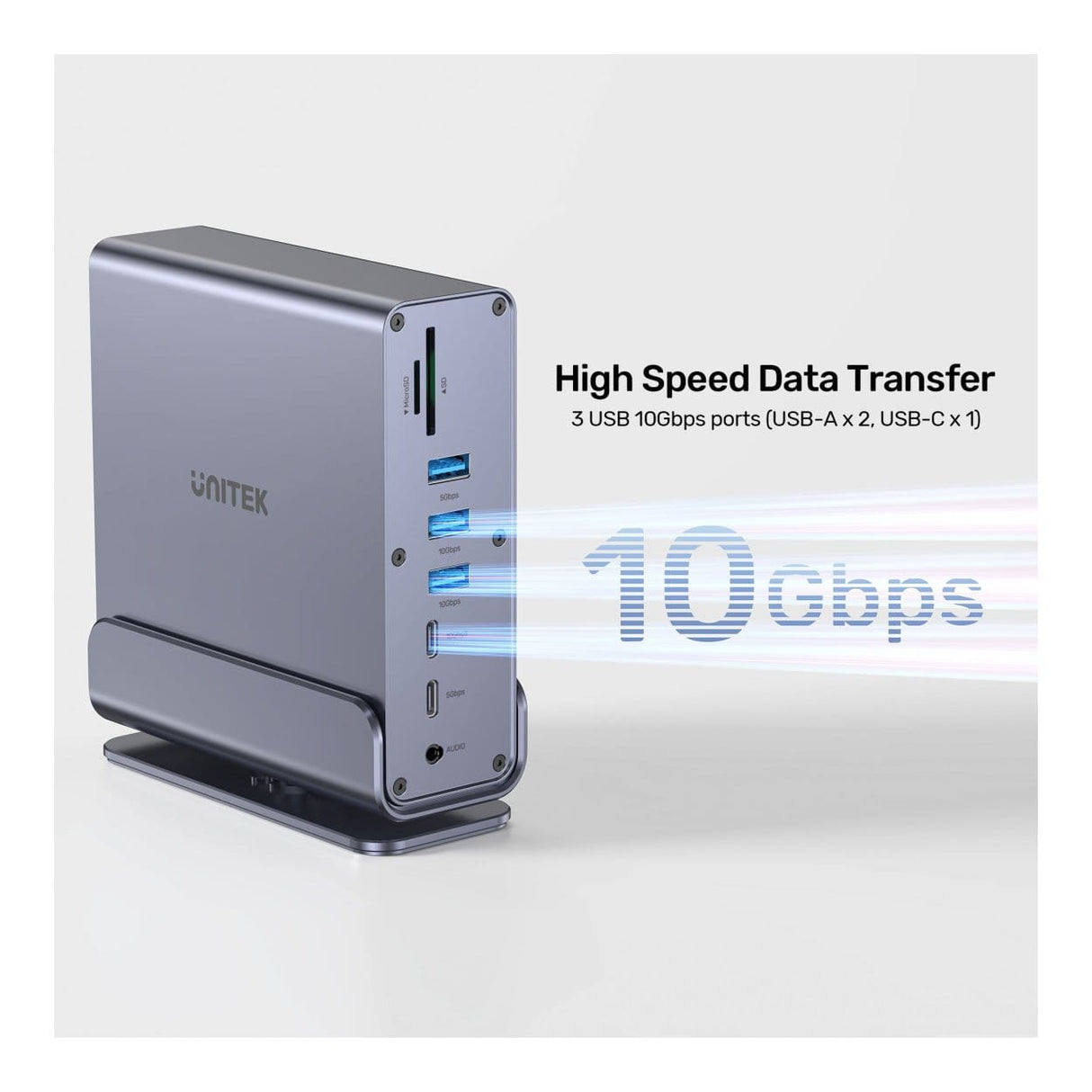 Unitek 15-in-1 4K Universal DisplayLink Docking Station D1135AGY01