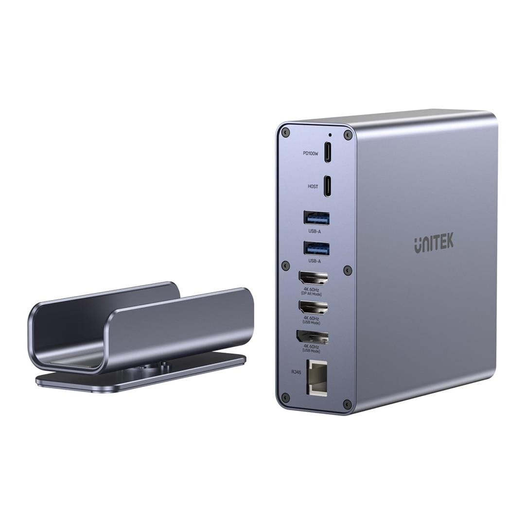 Unitek 15-in-1 4K Universal DisplayLink Docking Station D1135AGY01