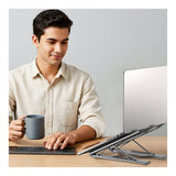 Unitek 7-in-1 USB-C Foldable Notebook Stand with Docking Station D1137AGY01