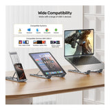 Unitek 7-in-1 USB-C Foldable Notebook Stand with Docking Station D1137AGY01