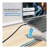 Unitek 7-in-1 USB-C Foldable Notebook Stand with Docking Station D1137AGY01