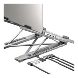 Unitek 7-in-1 USB-C Foldable Notebook Stand with Docking Station D1137AGY01