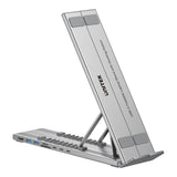 Unitek 7-in-1 USB-C Foldable Notebook Stand with Docking Station D1137AGY01