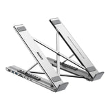 Unitek 7-in-1 USB-C Foldable Notebook Stand with Docking Station D1137AGY01