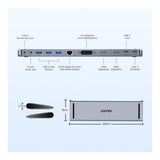 Unitek uHUB11+ USB-C DisplayLink 4K Docking Station D1147AGY01