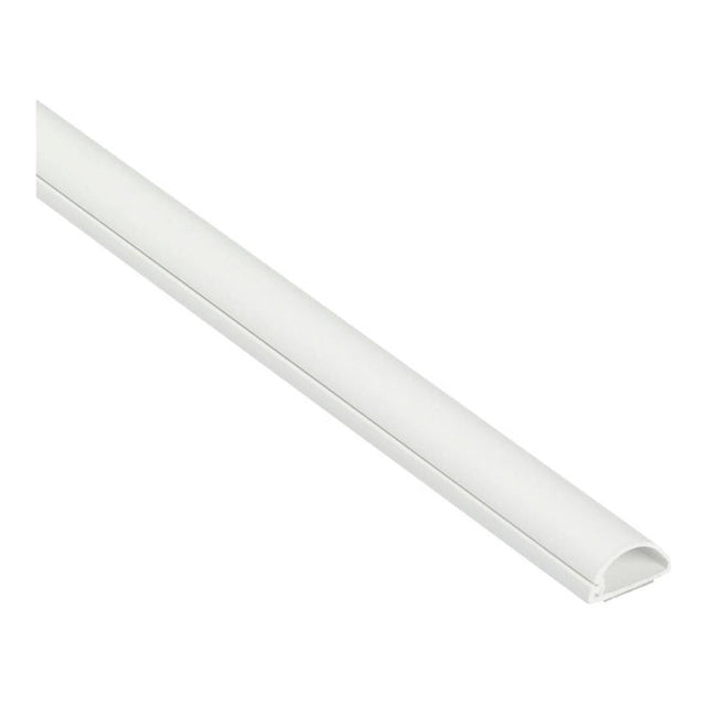 D-Line 20x10mm Half Moon Trunking 2m White D22010WSA