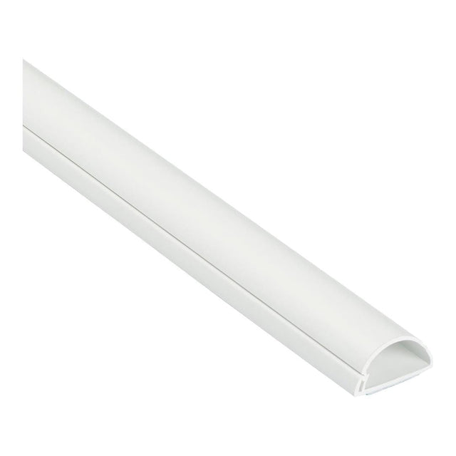 D-Line 30x15mm Half Moon Trunking 2m White D23015WSA