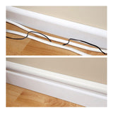 D-Line 30x15mm Half Moon Trunking Kit 1m White D3015W-1MKIT