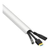D-Line 30x15mm Half Moon Trunking Kit 1m White D3015W-1MKIT