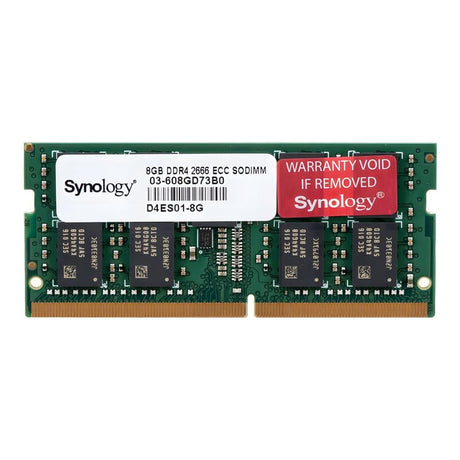 Synology 8GB 2666MHz DDR4 SO-DIMM ECC Unbuffered Memory Module D4ES01-8G