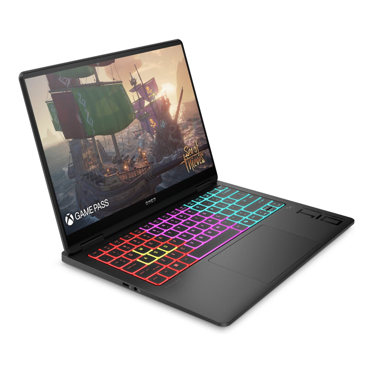 HP OMEN Transcend 14-fb1005ni 14-inch 3K OLED AI Laptop - Intel Core Ultra 9 285H 2TB SSD 64GB RAM RTX 5070 Win 11 Pro Black