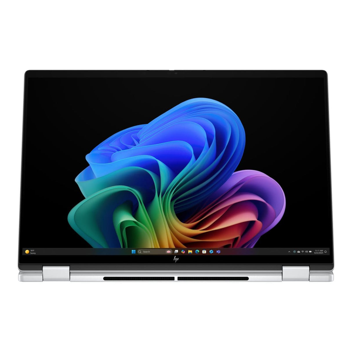 HP OmniBook X Flip 16-as0007ni 14-inch 2K Next Gen AI 2-in-1 Laptop - Intel Core Ultra 7 256V 512GB SSD 16GB RAM Win 11 Home Glacier Silver