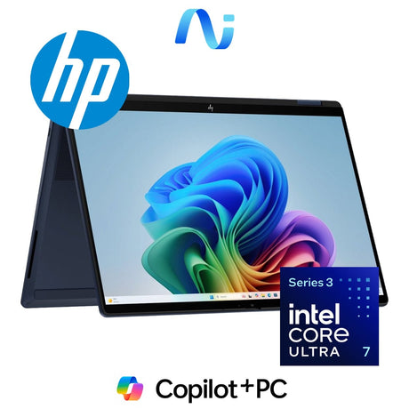 HP OmniBook X Flip 14-kb0003ni 14-inch 2K Next Gen AI 2-in-1 Laptop - Intel Core Ultra 7 355 1TB SSD 16GB RAM Win 11 Home Atmospheric Blue