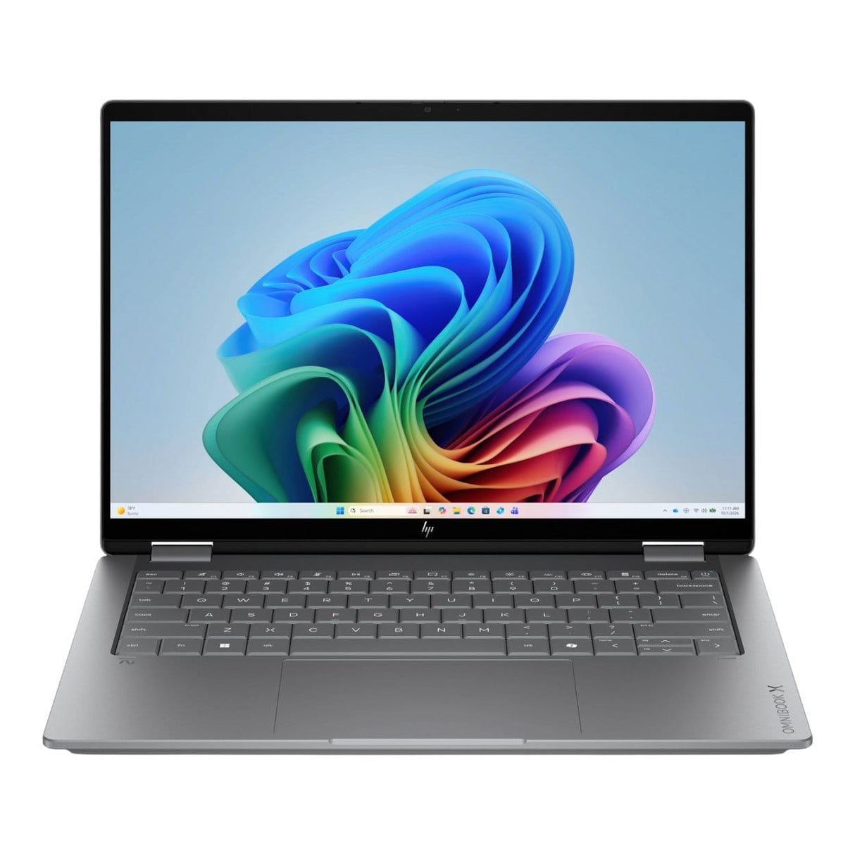 HP OmniBook X Flip 14-kb0007ni 14-inch 2K Next Gen AI 2-in-1 Laptop - Intel Core Ultra 7 355 512GB SSD 16GB RAM Win 11 Home Meteor Silver