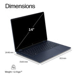 HP OmniBook X Flip 14-kb0010ni 14-inch 2K Next Gen AI 2-in-1 Laptop - Intel Core Ultra 9 386H 1TB SSD 32GB RAM Win 11 Home Atmospheric Blue
