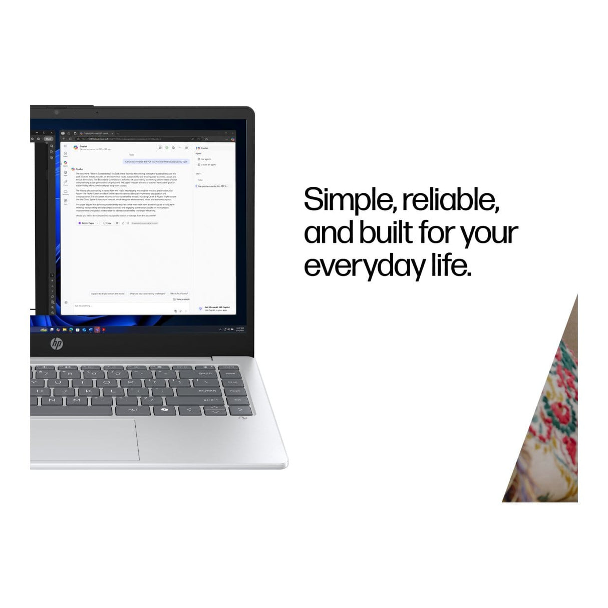 HP OmniBook 3 15-fn0008ni 15.6-inch FHD Next Gen AI Laptop - AMD Ryzen 5 330 512GB SSD 16GB RAM Win 11 Home Glacier Silver