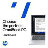 HP OmniBook 3 15-fn0008ni 15.6-inch FHD Next Gen AI Laptop - AMD Ryzen 5 330 512GB SSD 16GB RAM Win 11 Home Glacier Silver