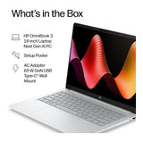 HP OmniBook 3 16-bw0001ni 16-inch 2K AI Laptop - AMD Ryzen 5 230 512GB SSD 16GB RAM Win 11 Home Glacier Silver