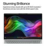 HP OmniBook 3 16-bw0001ni 16-inch 2K AI Laptop - AMD Ryzen 5 230 512GB SSD 16GB RAM Win 11 Home Glacier Silver