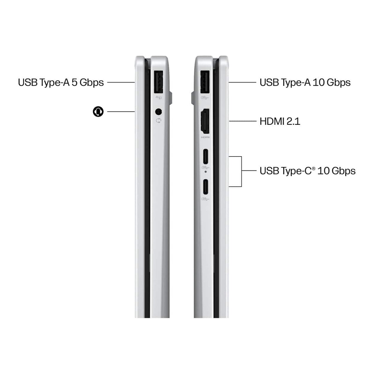 HP OmniBook 5 Flip 14-km00 14-inch 2K Next Gen AI 2-in-1 Laptop - Intel Core Ultra 7 355 512GB SSD 16GB RAM Win 11 Home Glacier Silver