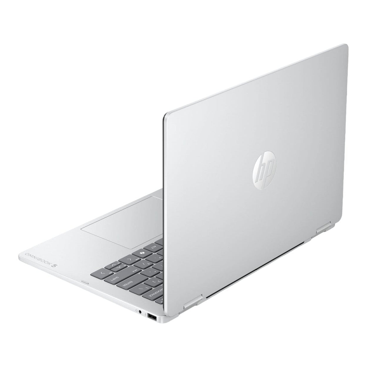 HP OmniBook 5 Flip 14-km0003ni 14-inch 2K Next Gen AI 2-in-1 Laptop - Intel Core Ultra 5 322 512GB SSD 16GB RAM Win 11 Home Glacier Silver