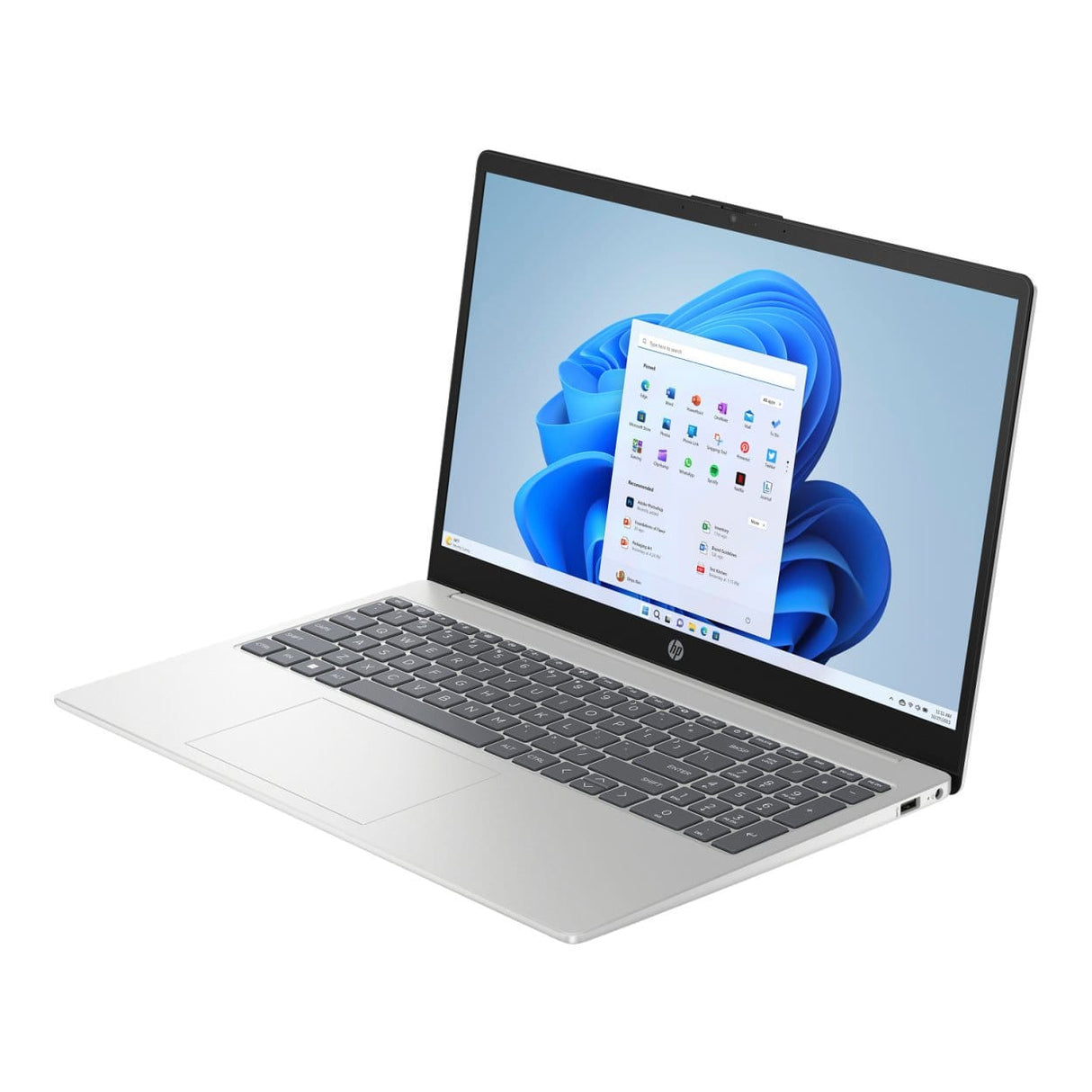 HP 15-fd1054ni 15.6-inch FHD Laptop - Intel Core 7 150U 512GB SSD 8GB RAM Win 11 Home Natural Silver