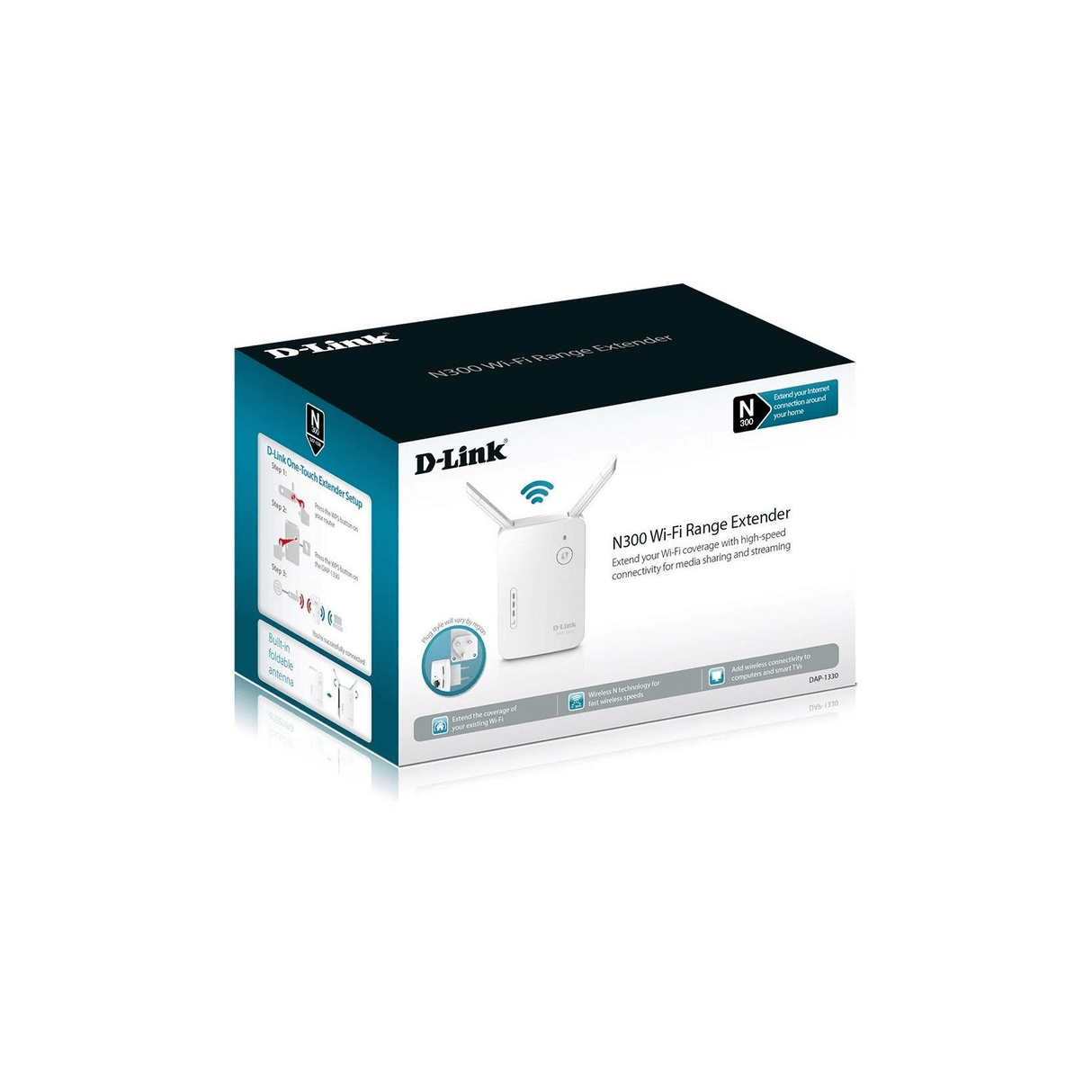 D-Link N300 Wi-Fi Range Extender White DAP-1330